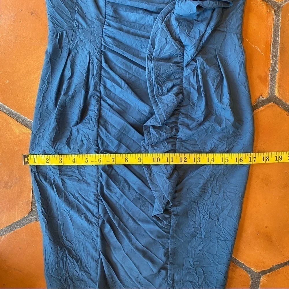 Nanette Lepore Unwrap Me Ruched Cocktail Dress - Picture 9 of 9